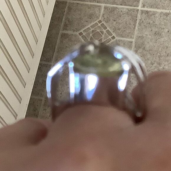 sterling SILVER 925 CITRINE/RUBY/BLUE SAPPHIRE WOMAN RING SIZE US 7.5 - Picture 10 of 13